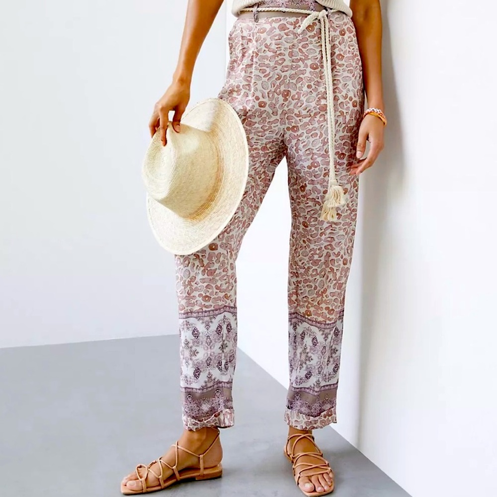 NWT Ollari Anthro Printed Pant